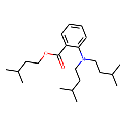Benzoic acid, 2-di(3-methylbutyl)amino-, 3-methylbutyl ester