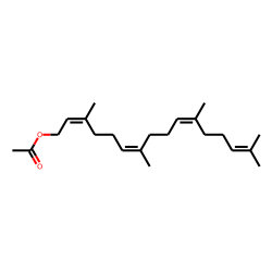 2,6,10,14-Hexadecatetraen-1-ol, 3,7,11,15-tetramethyl-, acetate, (E,E,E)-