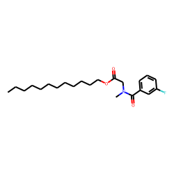 Sarcosine, N-(3-fluorobenzoyl)-, dodecyl ester