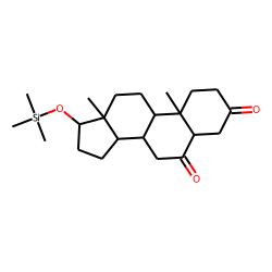 17«beta»-Hydroxy-5«alpha»-androstane-3,6-dione, TMS