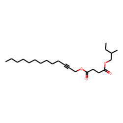 Succinic acid, tridec-2-yn-1-yl 2-methylbutyl ester