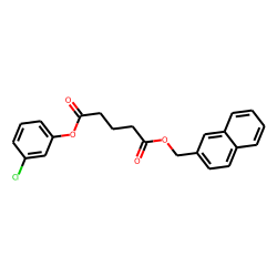 Glutaric acid, 3-chlorophenyl (2-naphthyl)methyl ester
