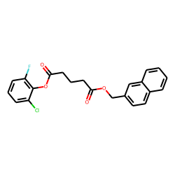 Glutaric acid, naphth-2-ylmethyl 2-chloro-6-fluorophenyl ester