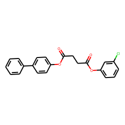 Succinic acid, 3-chlorophenyl 4-biphenyl ester