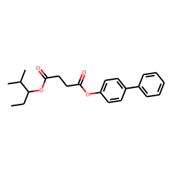 Succinic acid, 2-methylpent-3-yl 4-biphenyl ester