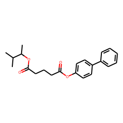 Glutaric acid, 3-methylbut-2-yl 4-biphenyl ester