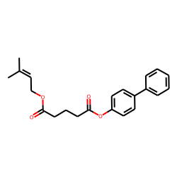 Glutaric acid, 3-methylbut-2-en-1-yl 4-biphenyl ester
