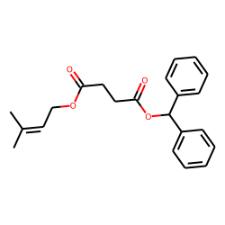 Succinic acid, 3-methylbut-2-en-1-yl diphenylmethyl ester