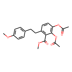 2-CO2Me-3,4-(OH)2-4'-OMe-bibenzyl, acetylated