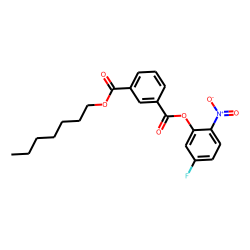 Isophthalic acid, heptyl 2-nitro-5-fluorophenyl ester