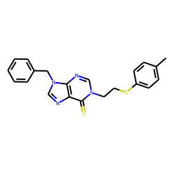 9H-purine-6(1h)-thione, 9-benzyl-1-[2-(p-tolylthio)ethyl]-