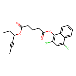 Glutaric acid, hex-4-yn-3-yl 2,4-dichloro-1-naphthyl ester