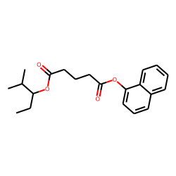 Glutaric acid, 2-methylpent-3-yl 1-naphthyl ester