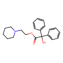 2-Piperidin-1-ylethyl hydroxy(diphenyl)acetate