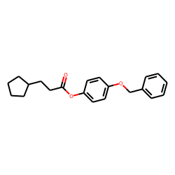 3-Cyclopentylpropionic acid, 4-benzyloxyphenyl ester