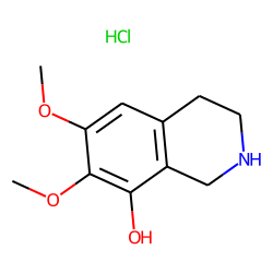Isoquinoline, 6,7-dimethoxy-8-hydroxy-1,2,3,4-tetrahydro-,hydrochloride
