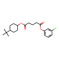 Glutaric acid, 3-chlorophenyl trans-4-tert-butylcyclohexyl ester