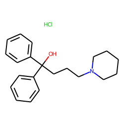 Butanol,1,1-diphenyl-4-(1-piperidyl)-, hydrochloride