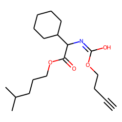 Glycine, 2-cyclohexyl-N-(but-3-yn-1-yl)oxycarbonyl-, isohexyl ester