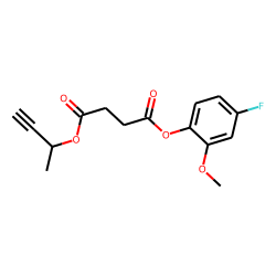 Succinic acid, but-3-yn-2-yl 4-fluoro-2-methoxyphenyl ester