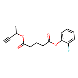 Glutaric acid, 2-fluorophenyl but-3-yn-2-yl ester