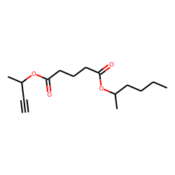 Glutaric acid, but-3-yn-2-yl 2-hexyl ester