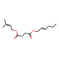 Succinic acid, 3-methylbut-2-en-1-yl cis-hex-2-en-1-yl ester