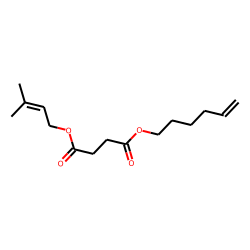 Succinic acid, 3-methylbut-2-en-1-yl hex-5-en-1-yl ester