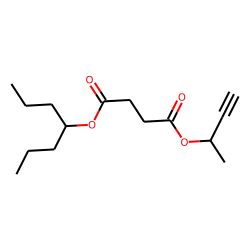 Succinic acid, but-3-yn-2-yl 4-heptyl ester