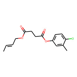 Succinic acid, 4-chloro-3-methylphenyl but-2-en-1-yl ester
