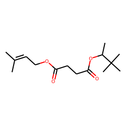 Succinic acid, 3-methylbut-2-en-1-yl 3,3-dimethylbut-2-yl ester