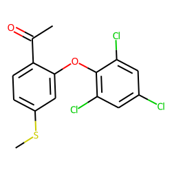 2-(2',4',6'-Trichlorophenoxy)-4-methylthio-aceto-phenone