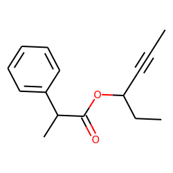 Hydratropic acid, hex-4-yn-3-yl ester