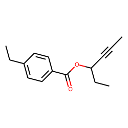 4-Ethylbenzoic acid, hex-4-yn-3-yl ester