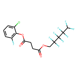Succinic acid, 2-chloro-6-fluorophenyl 2,2,3,3,4,4,5,5-octafluoropentyl ester