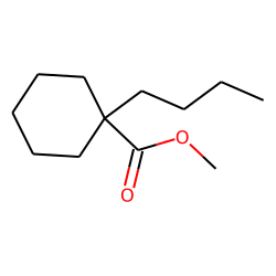 Cyclohexanecarboxylic acid, 1-butyl-, methyl ester