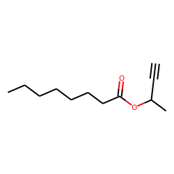 Octanoic acid, but-3-yn-2-yl ester