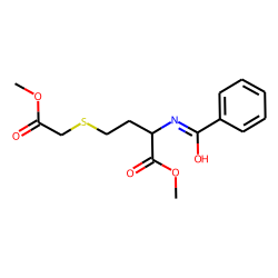 Butric acid, 2-benzamido-4[(carboxymethyl)thio]-, dimethyl ester