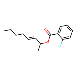 2-Fluorobenzoic acid, oct-3-en-2-yl ester