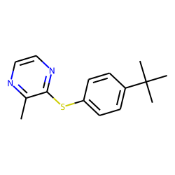 2-(P-t-butyl phenyl mercapto)-3-methyl pyrazine