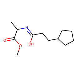 l-Alanine, N-(3-cyclopentylpropionyl)-, methyl ester