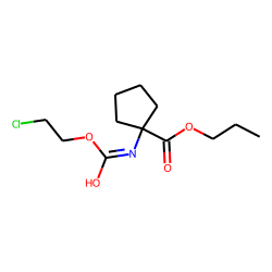 1-Aminocyclopentanecarboxylic acid, N-(2-chloroethoxycarbonyl)-, propyl ester