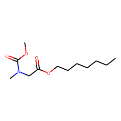 Glycine, N-methyl-N-methoxycarbonyl-, heptyl ester