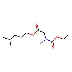 Glycine, N-methyl-N-ethoxycarbonyl-, isohexyl ester
