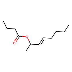 Butanoic acid, oct-3-en-2-yl ester