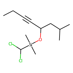 4-(Dichloromethyl)dimethylsilyloxy-2-methyloct-5-yne
