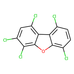 Dibenzofuran, 1,3,4,6,9-pentachloro