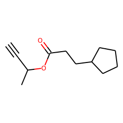 3-Cyclopentylpropionic acid, but-3-yn-2-yl ester