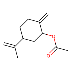 trans-p-Mentha-1(7),8-dien-2-yl ac.