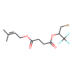 Succinic acid, 3-methylbut-2-en-1-yl 1-bromo-3,3,3-trifluoroprop-2-yl ester